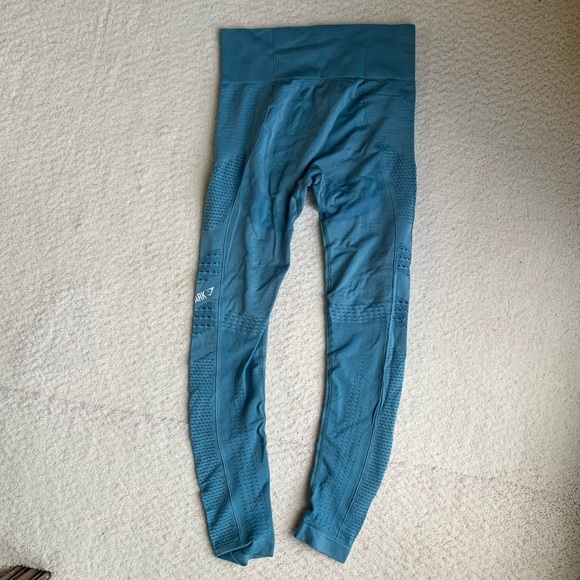 Gymshark Blue Leggings, Size S. - Picture 2 of 2